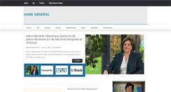 Desktop Screenshot of marie-mendras.org